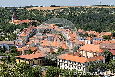 Town Moravsky Krumlov, Vysocina district, Czech republic, Europe Stock Photo